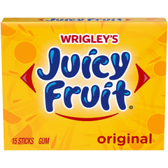 Pack of four Juicy Fruit gums, convenient for sharing.