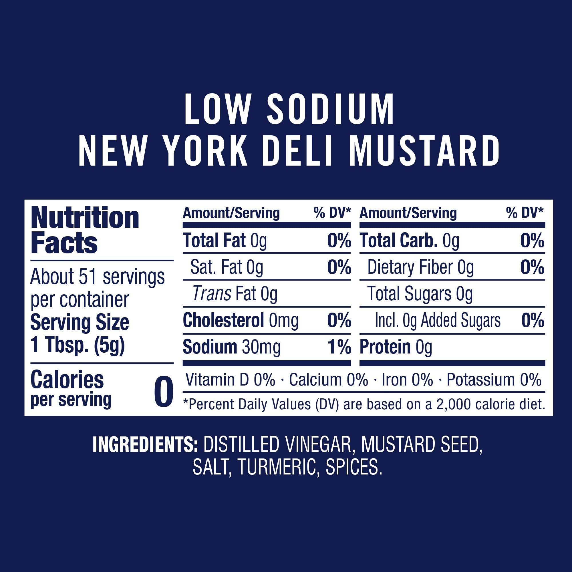 Paesana Gold's Low Sodium New York Deli Mustard jar label showing kosher and gluten-free notes