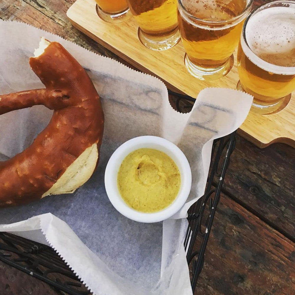 Paesana Gold's Low Sodium New York Deli Mustard platter for gifting or entertaining