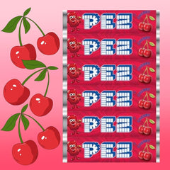Page74 Pez candy dispenser refill rolls in cherry flavor, 25-count for quick refills.