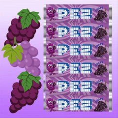 Page74 Pez candy dispenser refill rolls in grape flavor for quick, tasty refills.