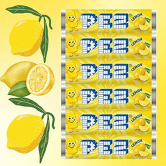 Page74 Pez candy dispenser refill rolls in lemon flavor for easy on-the-go snacking
