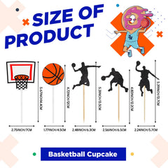 Pajean basketball hoop cupcake topper adds a sporty dessert accent.