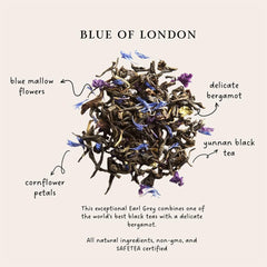 Palais des Thés Blue of London bergamot zest close-up highlights bright citrus aroma