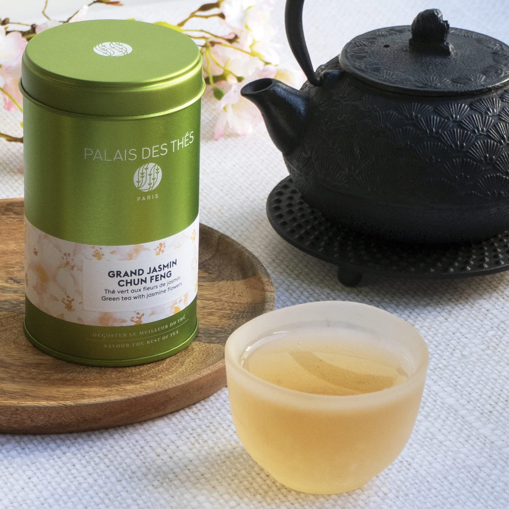 Grand Jasmine Chun Feng premium tea bags yield up to 20 cups from a single pack