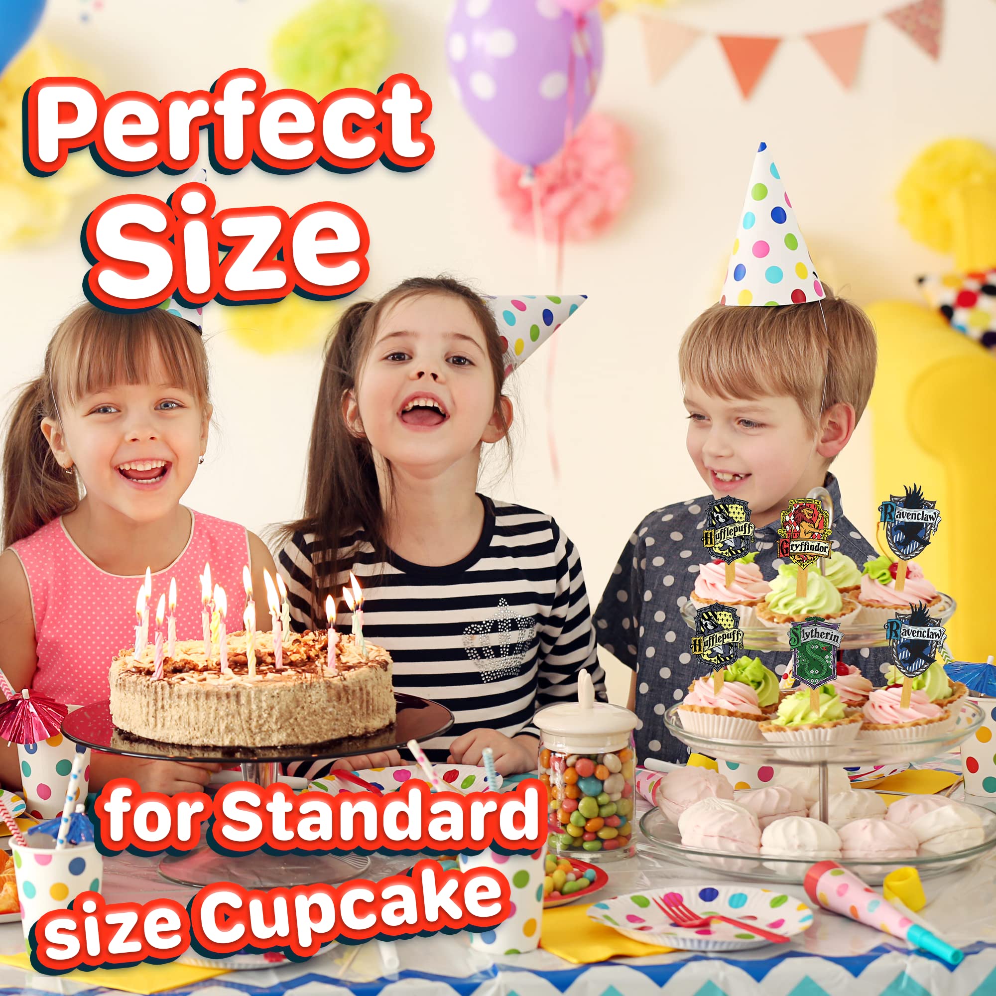 PALAMEWVDAZCV Happy Choice 24x Cupcake Topper Picks invite smiles during gatherings.