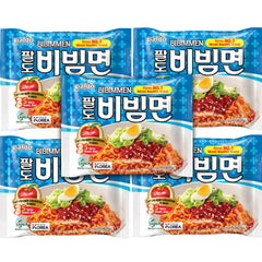 Paldo Bibim sauce packet close-up for bold sweet-spicy flavor at home