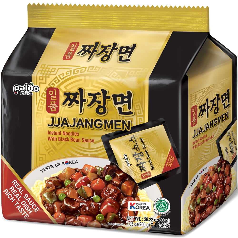 Paldo Fun & Yum Ilpoom Jjajangmen noodles front pack shows quick, flavorful dinner option