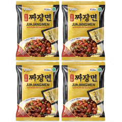 Paldo Ilpoom Jjajangmen noodles served in a bowl, ready to enjoy.