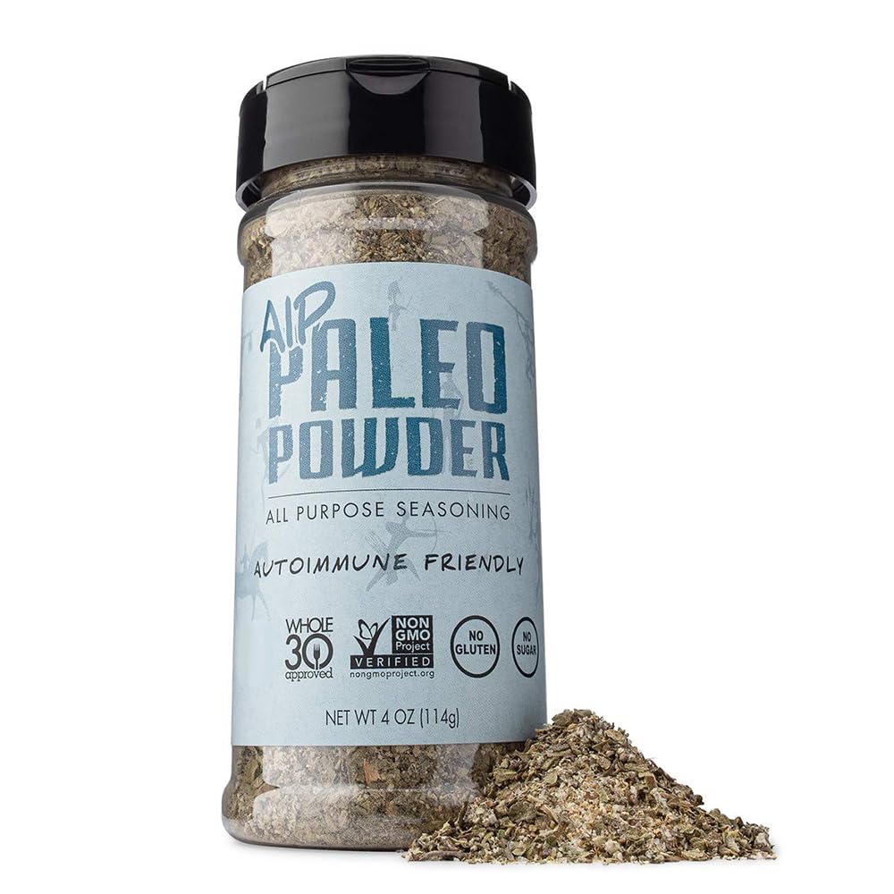 Paleo Powder Autoimmune Seasoning tin packshot showing gluten-free, all-purpose flavor