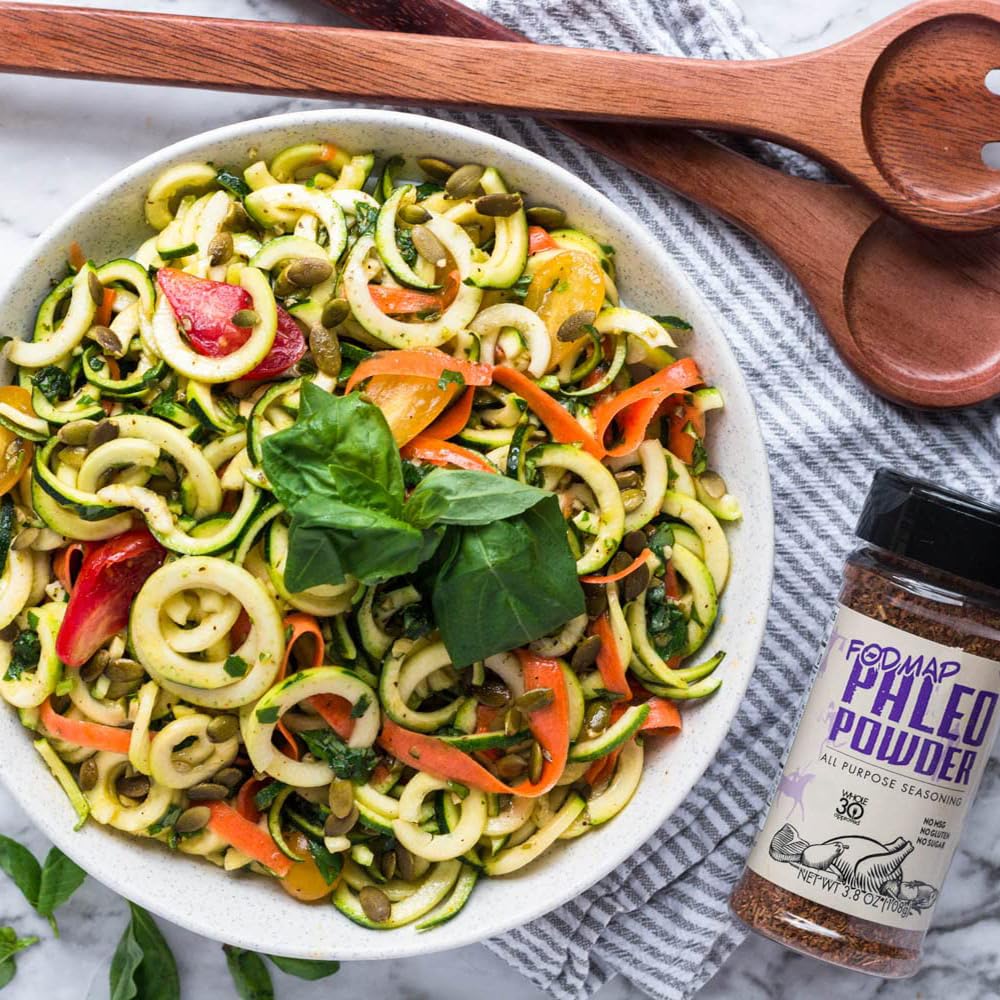 Paleo Powder Fodmap seasoning kitchen scene highlights versatile all purpose use across meals