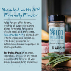 Paleo Powder seasoned vegetables dish demonstrates quick, flavorful sides