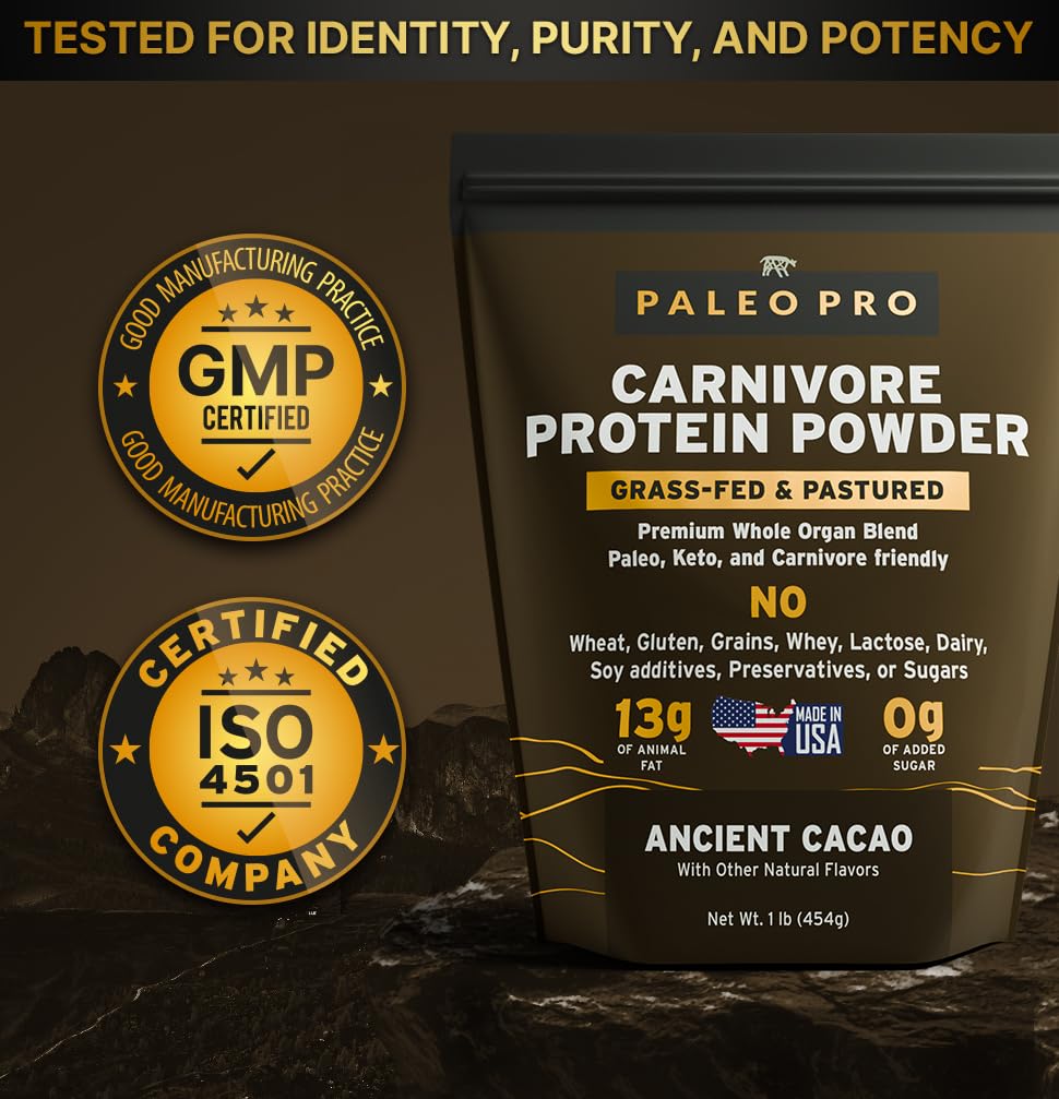 Paleo Pro grass-fed beef tallow highlights rich, clean fats for energy.