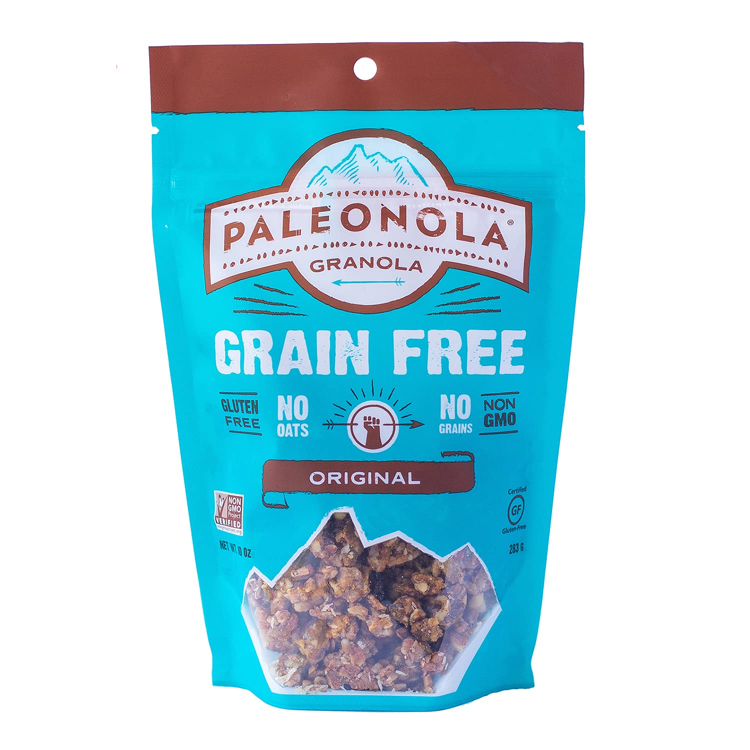Paleonola Original Granola bowl with coconut and cranberries for a wholesome breakfast.