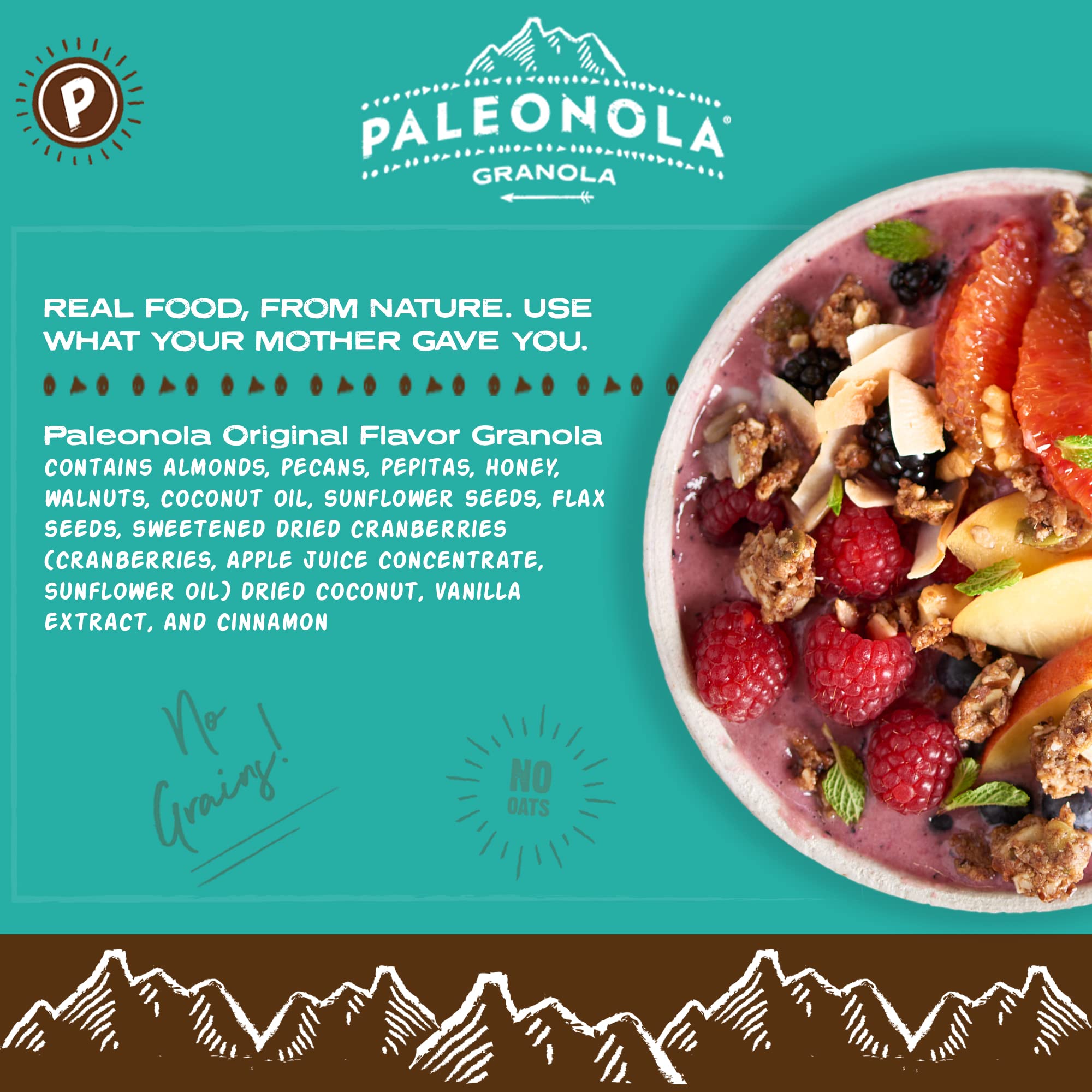 Dried cranberries and coconut in Paleonola highlight natural sweetness and flavor.