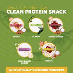 Nutrition panel of Paleovalley jalapeño beef sticks with omega-3 and vitamins.