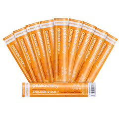 Paleovalley Buffalo sticks pack front, high-protein clean snack for on-the-go