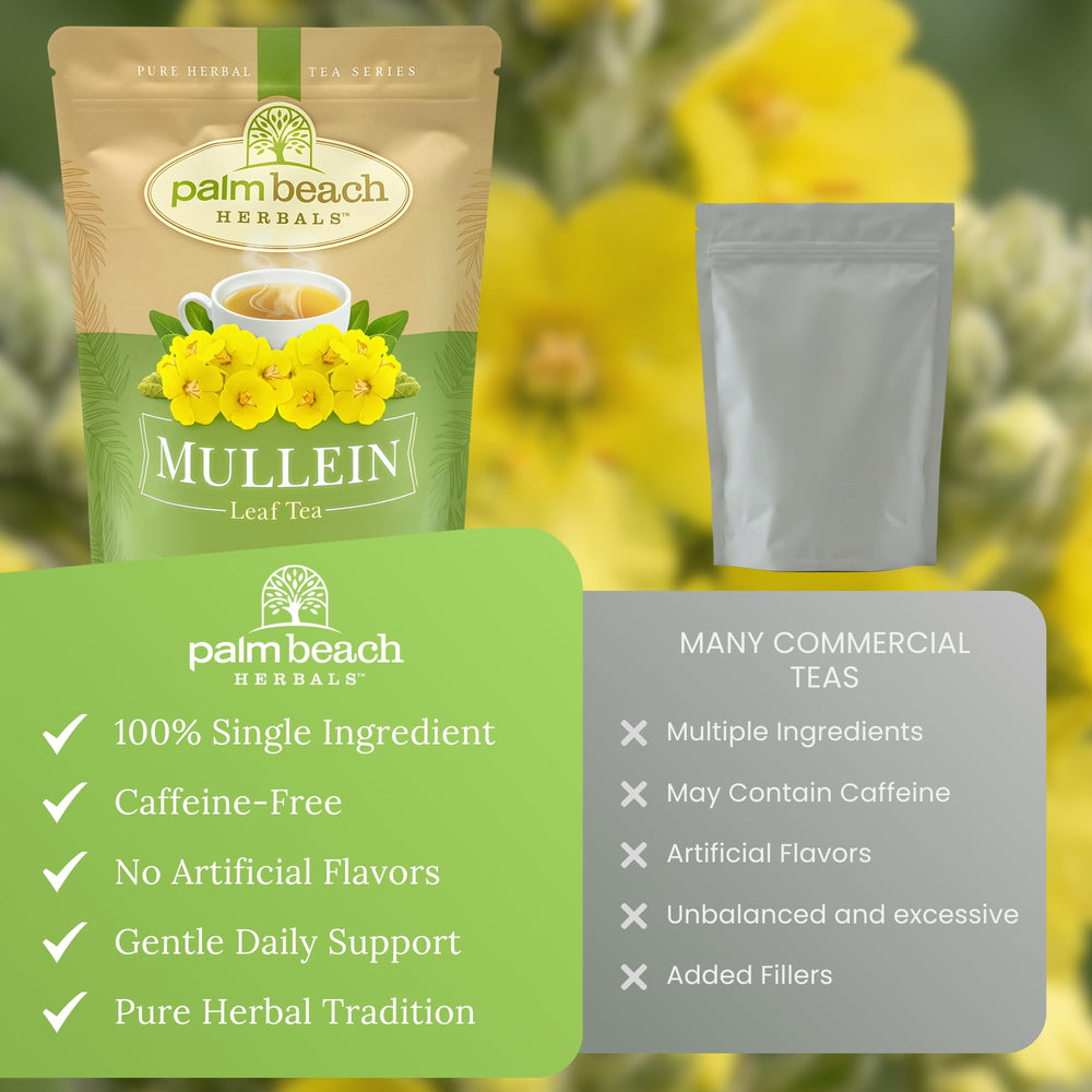 Palm Beach Medicinal Herbs mullein leaf tea gift-ready set