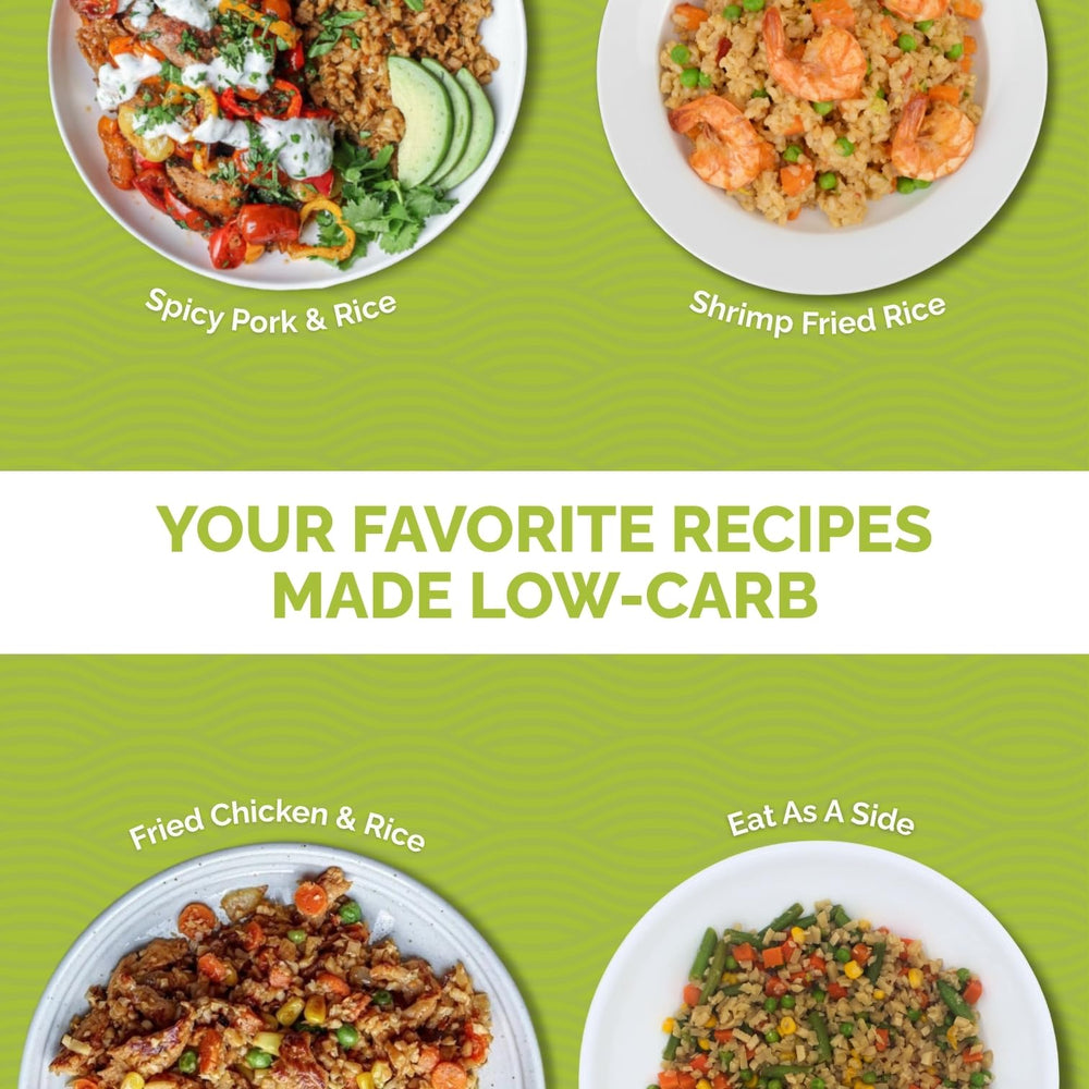 Palmini Fried Rice vegan kitchen scene, suitable for plant-based meals.