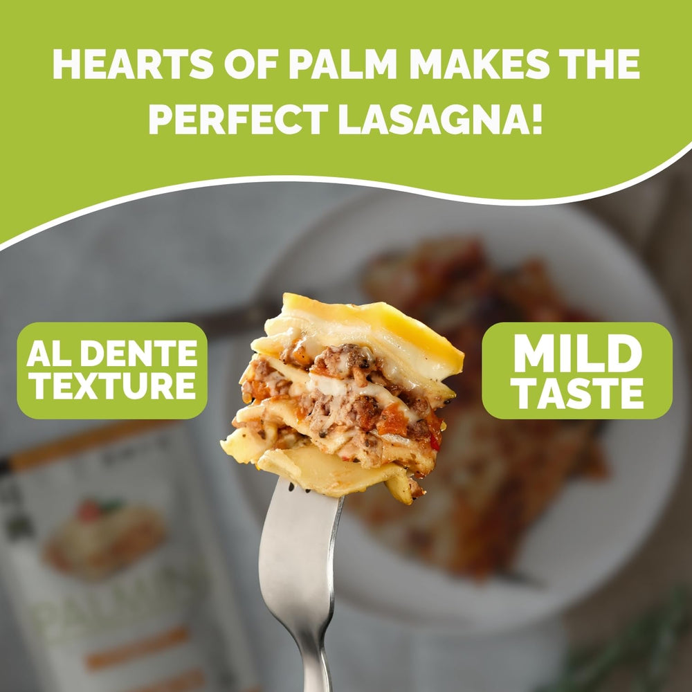 Palmini kitchen scene demonstrates quick meal prep with plant-based noodles.
