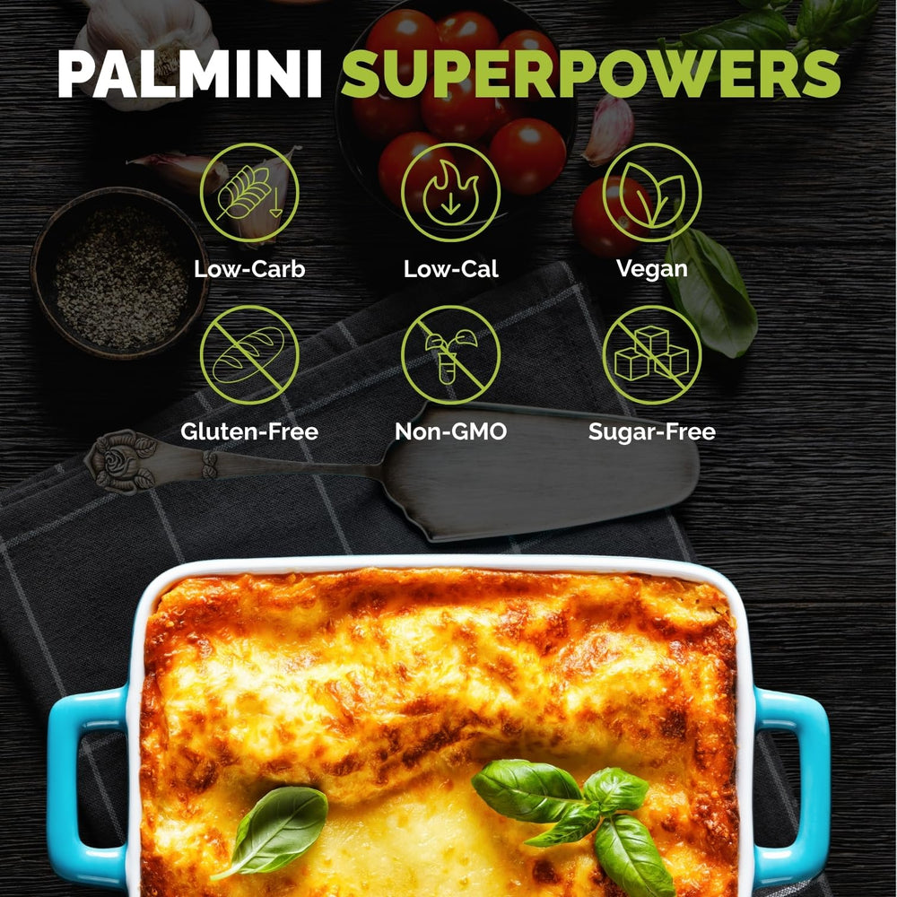 Ingredients label highlights hearts of palm and allergen free features