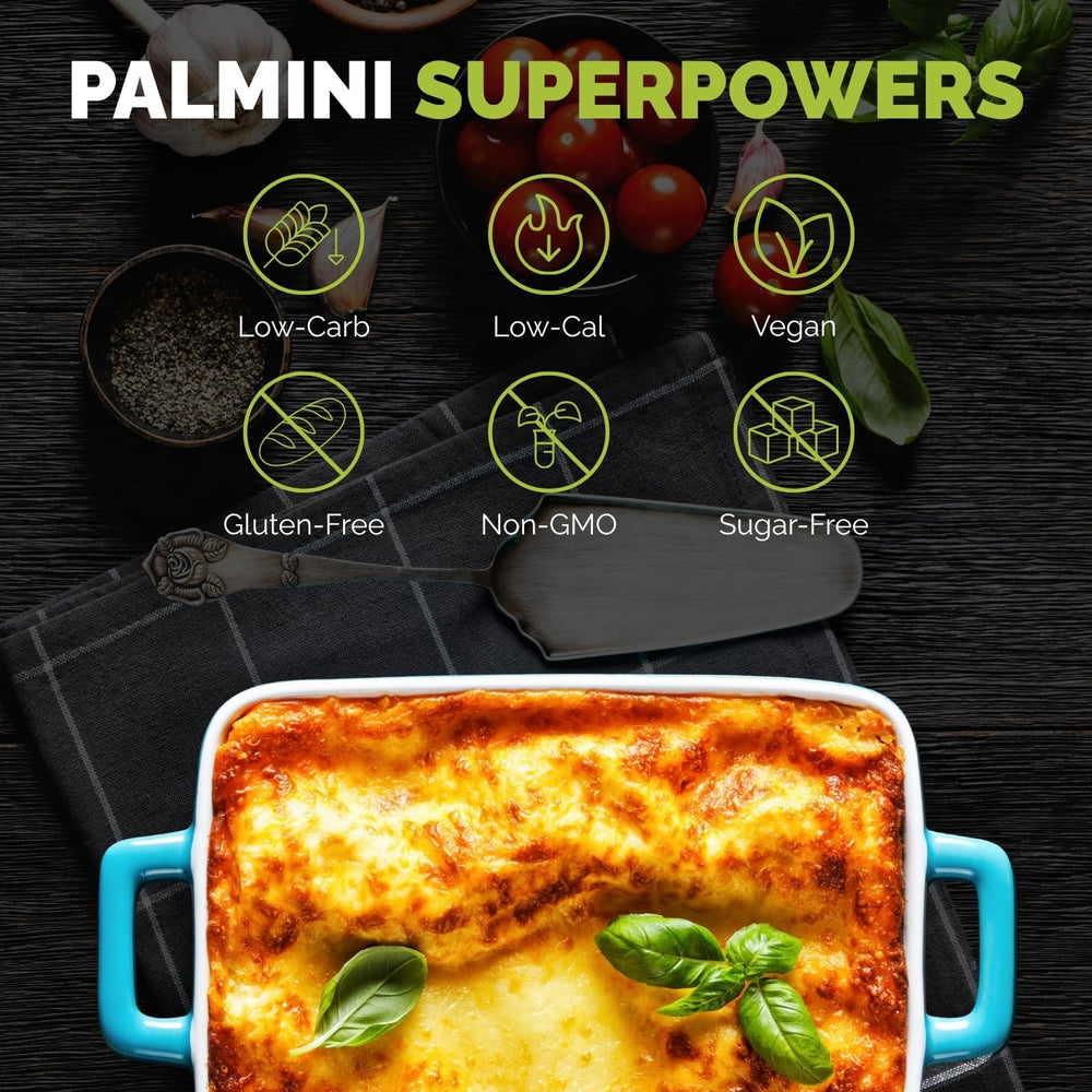 Palmini low-carb pasta on sauce showcases keto-friendly pairing ideas.