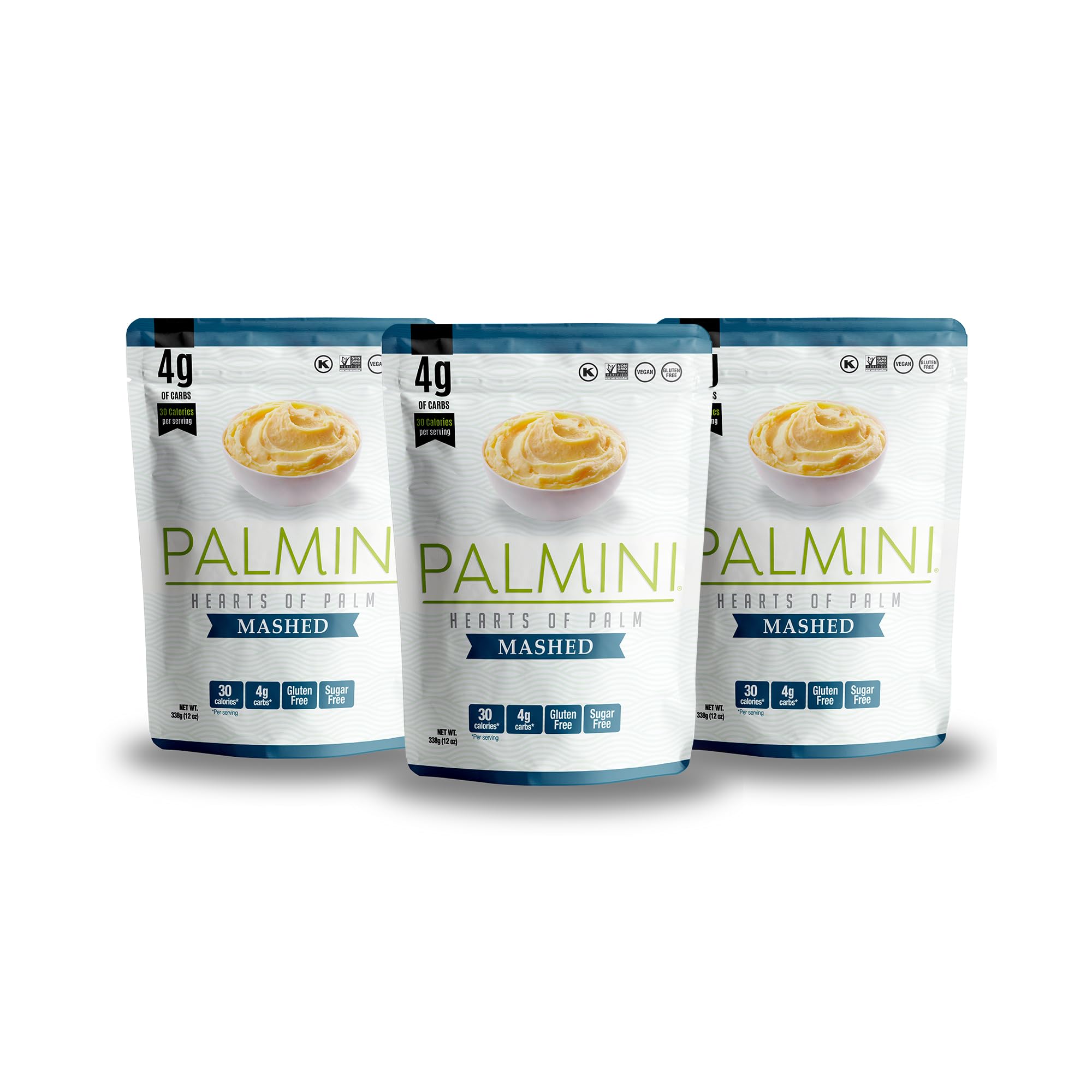 Palmini Mashed plate with sauce, showcasing creamy heart-of-palm texture and low-carb appeal