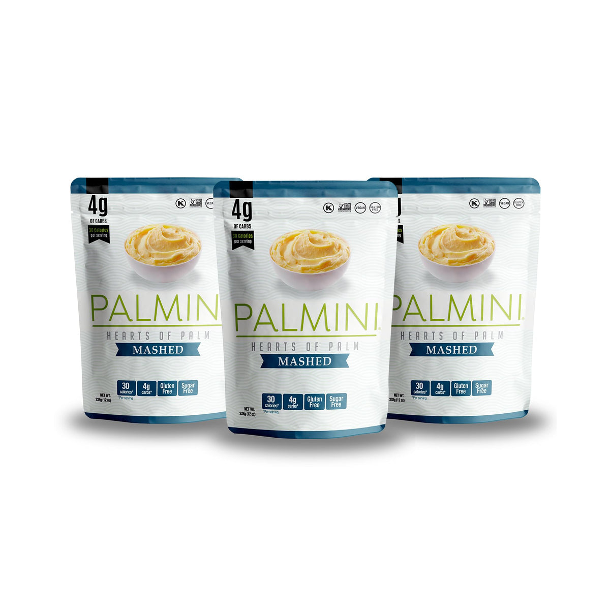 Palmini Mashed plate with sauce, showcasing creamy heart-of-palm texture and low-carb appeal