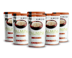 Palmini Rice hearts of palm in a bowl showcases a keto-friendly, low-calorie option.