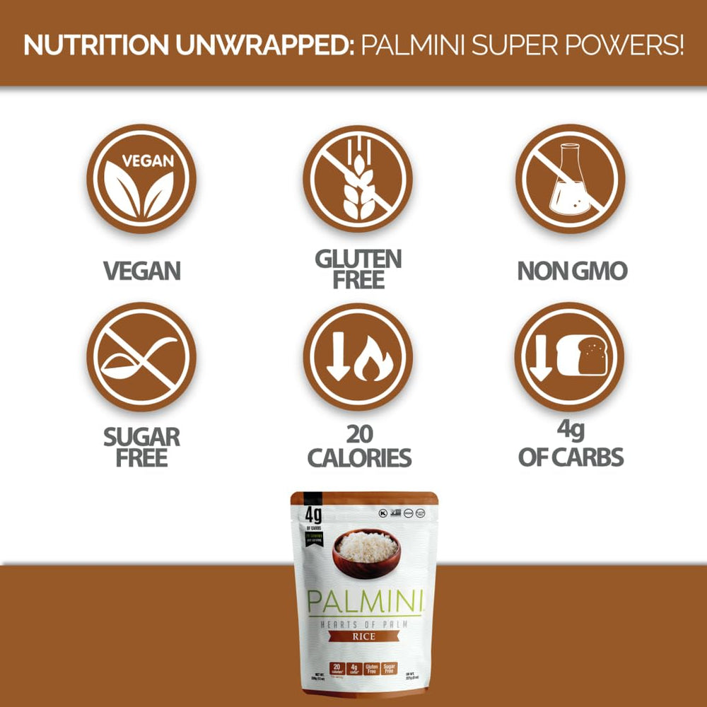 Palmini Rice vegan dish base offers mild taste and satisfying texture.