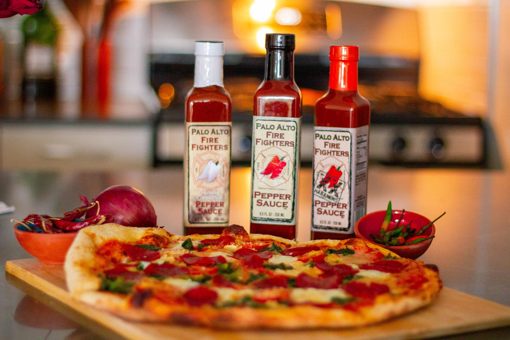 Palo Alto Firefighters Pepper Sauce on a seared steak for extra kick.