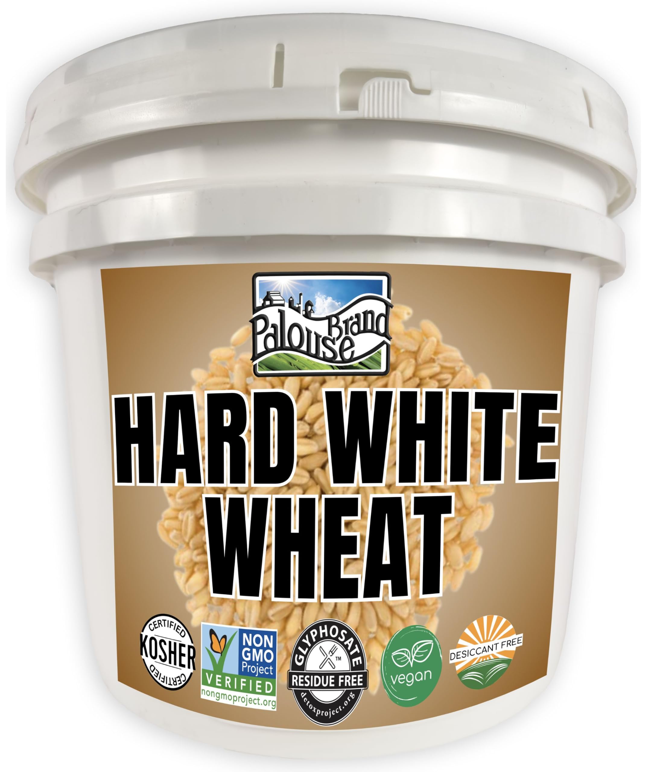 Palouse Brand hard white wheat berries for bulk storage and everyday cooking.