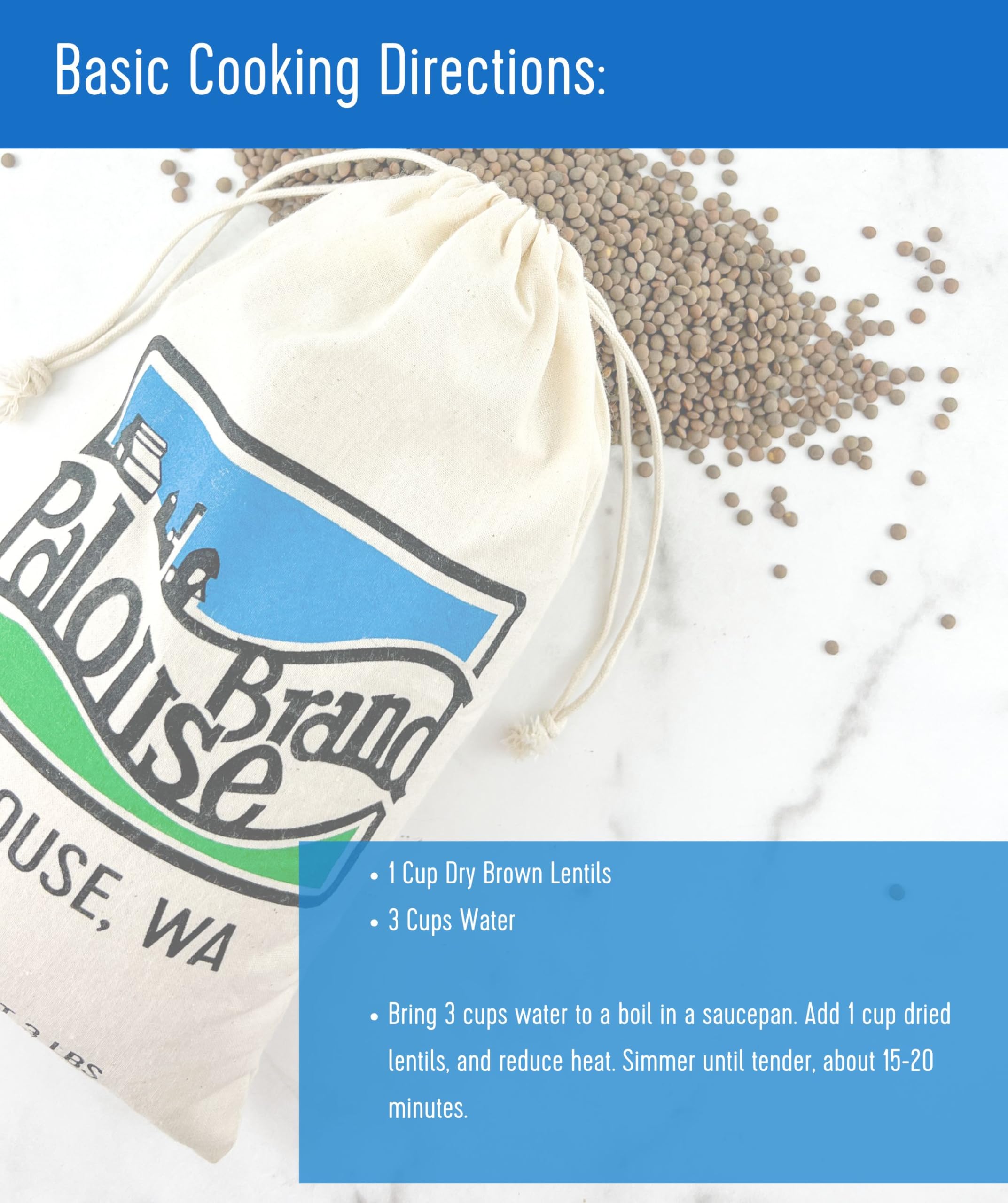 Palouse Brand kosher-certified lentils for diverse diets