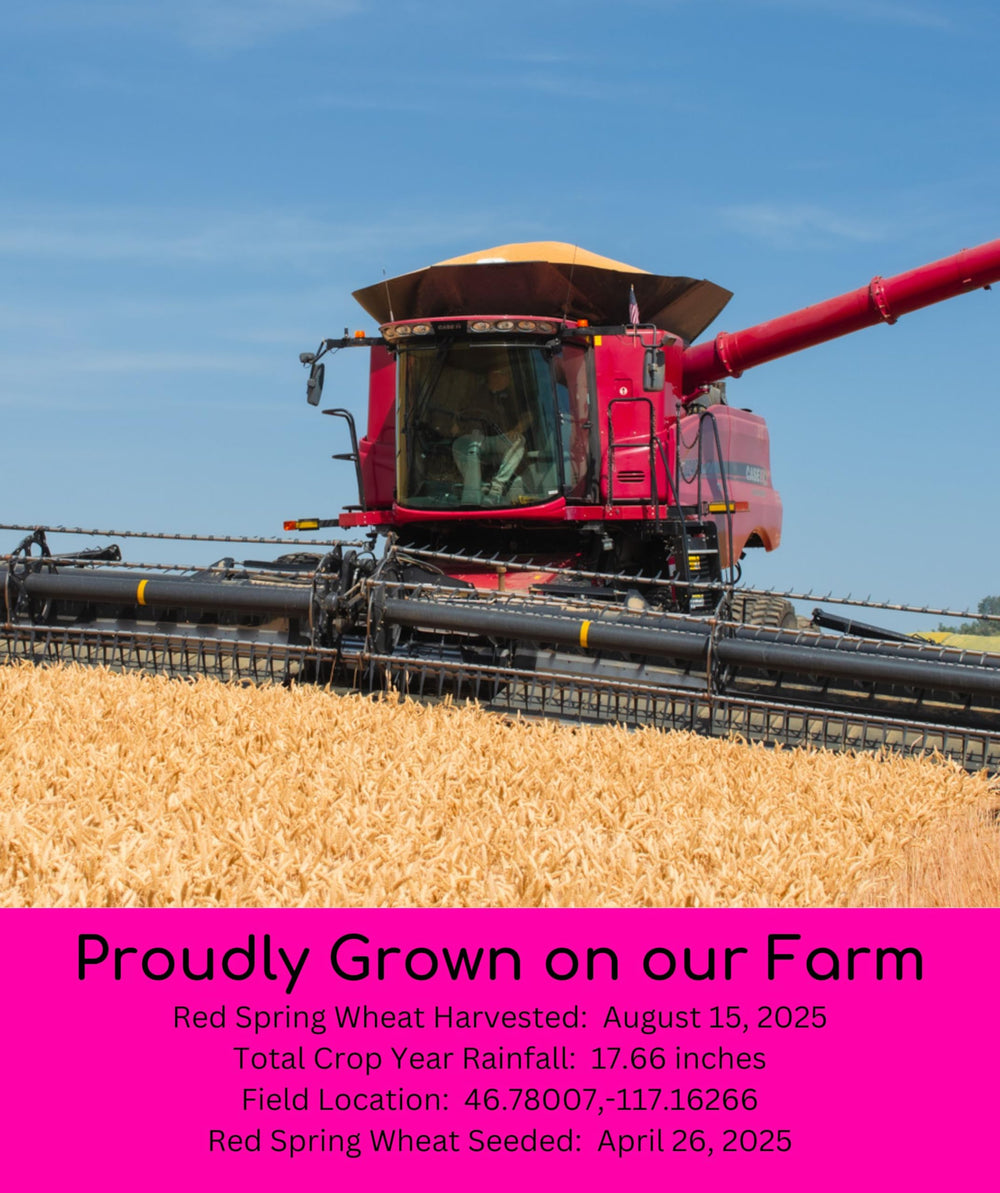 Palouse Brand Washington state farm field shows sustainable farming origins.