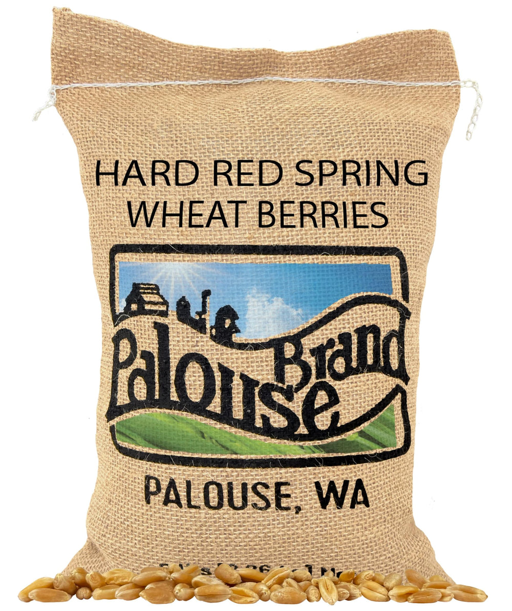 Palouse Brand wheat berries 5lb packaging for easy pantry storage and quick meals.