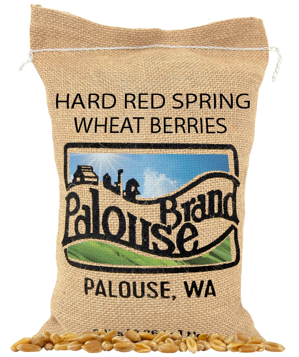 Palouse Brand wheat berries 5lb packaging for easy pantry storage and quick meals.