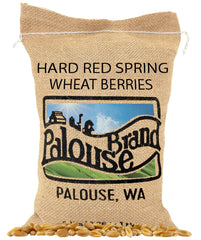 Palouse Brand wheat berries 5lb packaging for easy pantry storage and quick meals.
