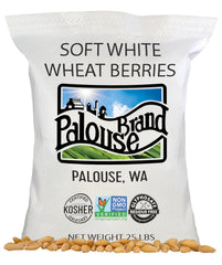 Palouse Brand wheat berries in bulk bag ideal for sprouting and baking.