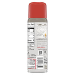 Pam GM Concepts No-Stick Grilling Spray label detail highlights clear information and clean design.