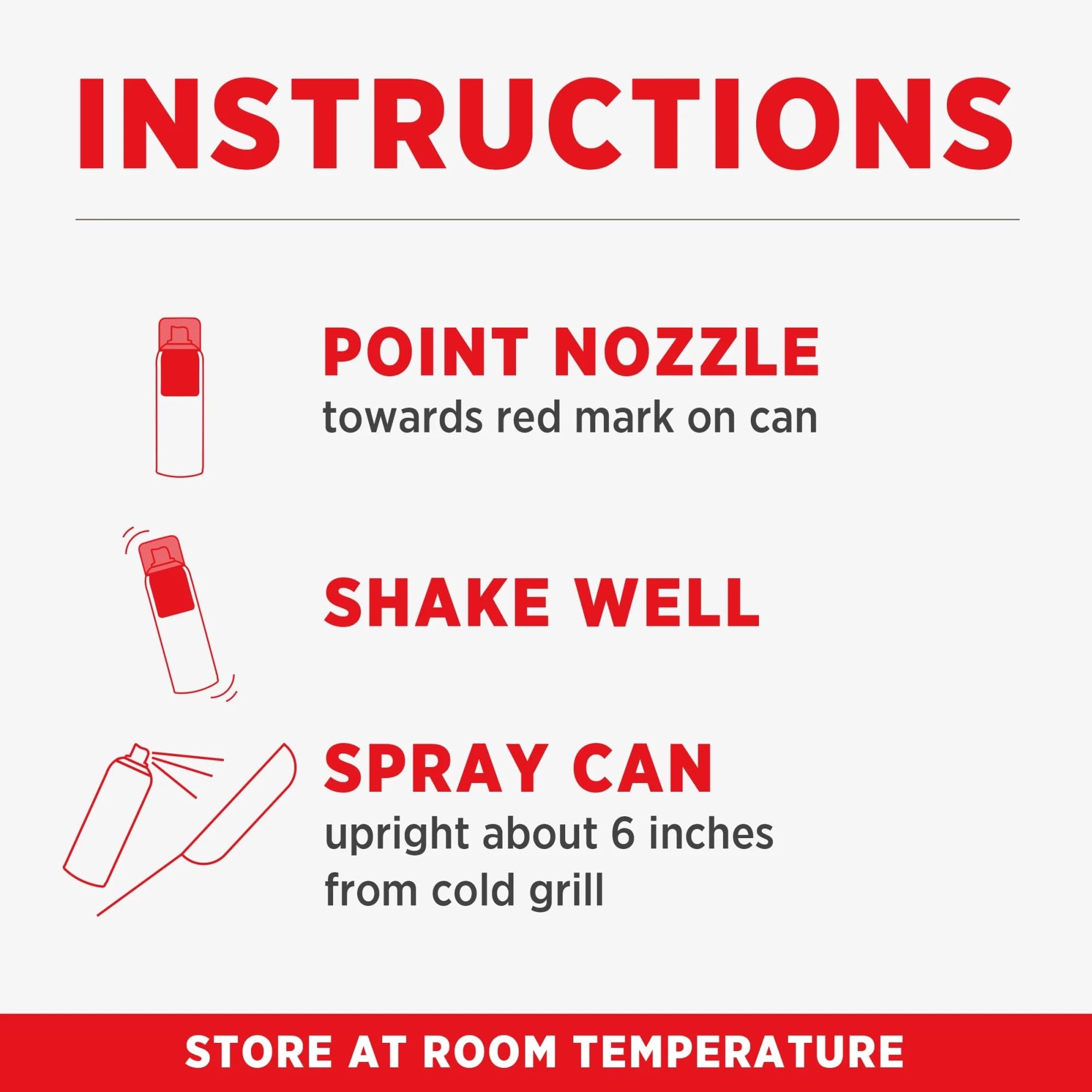 PAM Grilling No-Stick spray bottle with ergonomic nozzle.