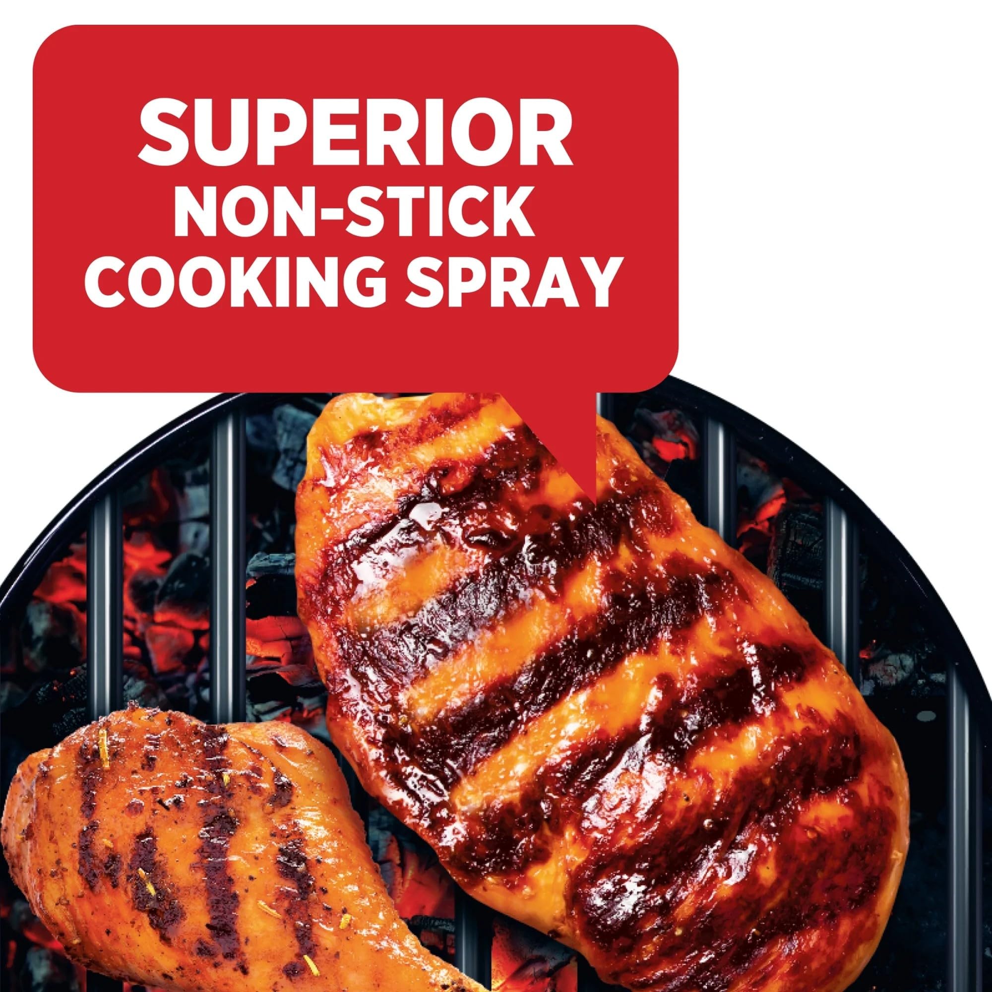 PAM Grilling No-Stick spray three-pack stored in pantry.