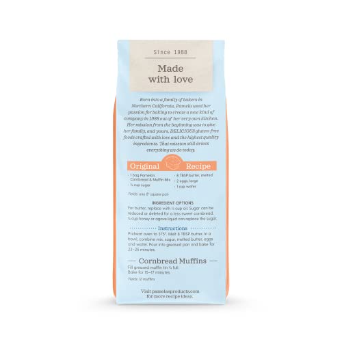 Pouring batter of Pamela's muffins showcases easy baking prep