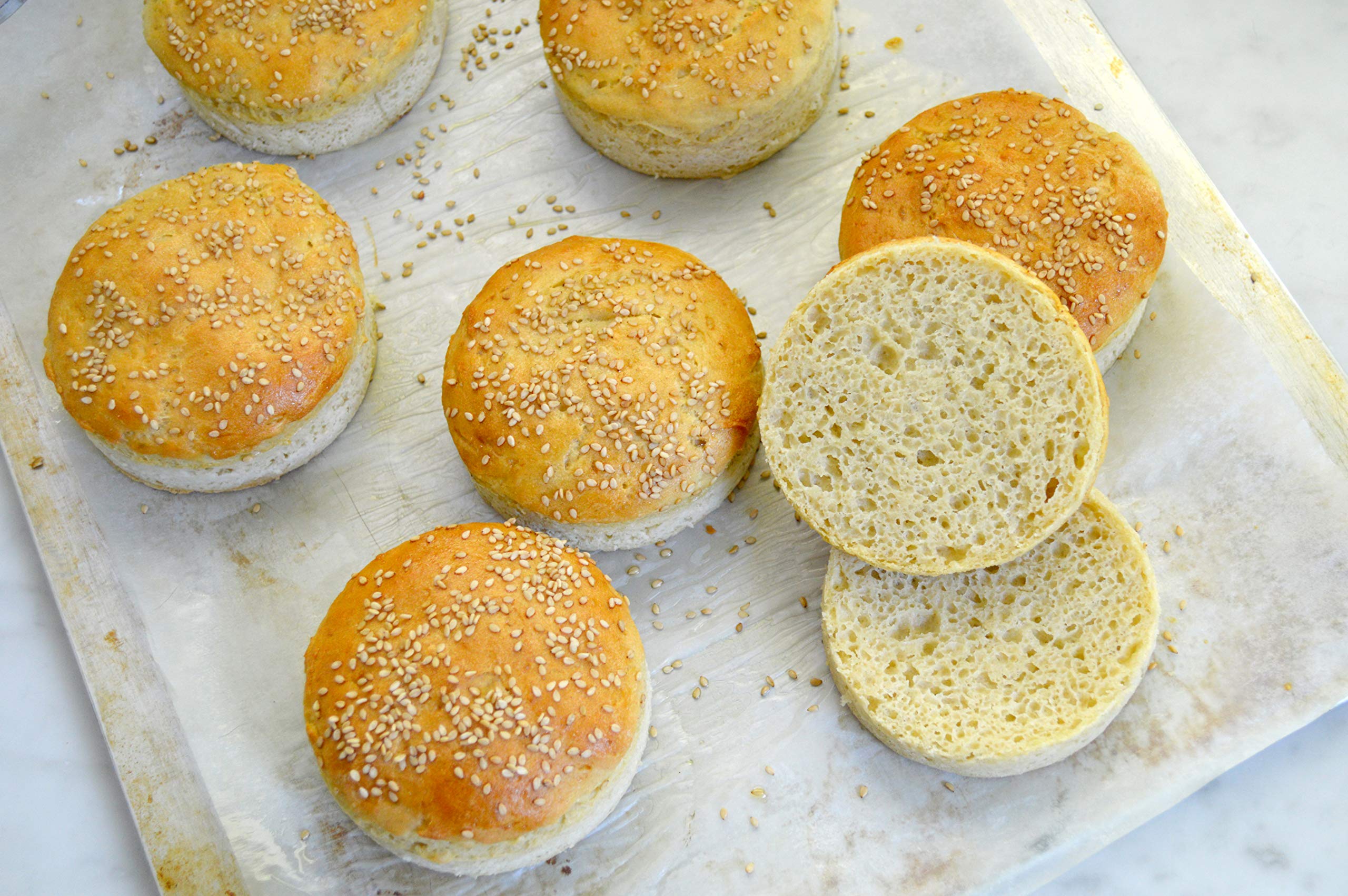 Cinnamon rolls baked with Pamela's Bread Mix, fragrant and dairy-free