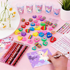 PAMMYAN heart erasers with multiple cute styles