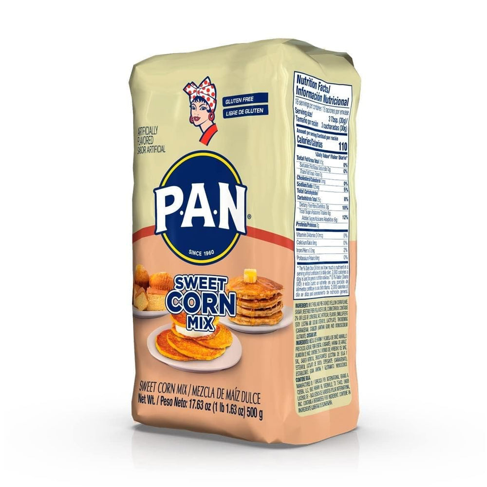 P.A.N. Sweet Corn Mix batter being poured into a pan for cachapa