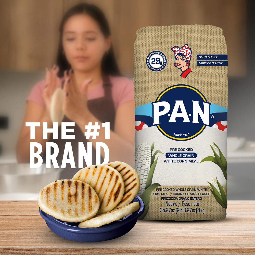 PAN corn meal on cast iron pan for easy prep