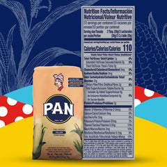 P.A.N. yellow corn meal dough forming into soft arepas.