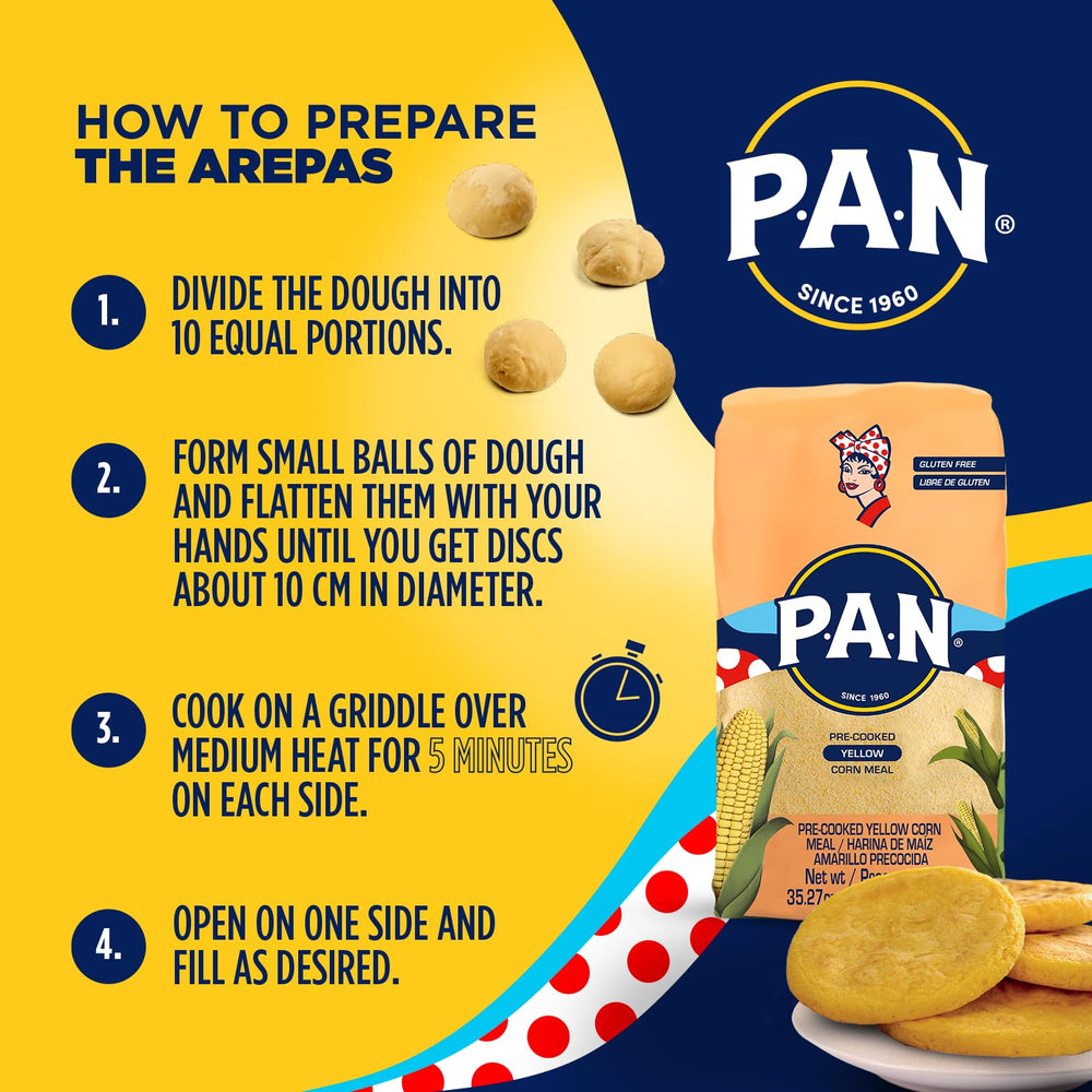 P.A.N. yellow corn meal corn muffins with tender crumb.
