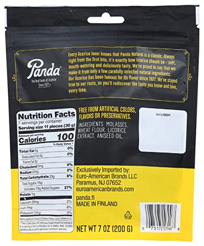 Panda Licorice Chew 7 oz bag ready for sharing or solo indulgence.