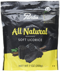 Panda Licorice Soft Chews Black packaging for on-the-go enjoyment